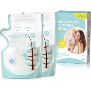 Lot De 125 Sacs De Rangement Pour Lait Maternel-226,8 G (125 Unit&eacute;s),Sacs De Stockage De Lait Maternel Sans Fuite,Design Fin Et R&eacute;sistant,Sacs Pour Lait Maternel Essentiels - Neuf