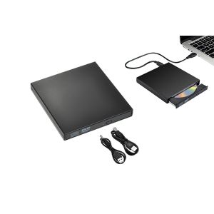 Graveur CD-RW externe USB 2.0 pour ordinateurs portables et de bureau - Neuf