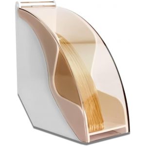 KAL-Porte-Filtre À Café -Distributeur De Papier Avec Couvercle Anti-Poussière -Pour Filtres De Taille 1 Et 2 Et 4 (Blanc) - Neuf