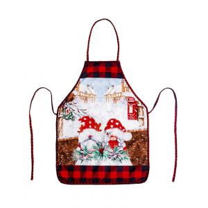 Jupe de sapin de No&euml;l rustique, d&eacute;coration de No&euml;l, ensemble de cuisine pour d&icirc;ner, tablier du P&egrave;re No&euml;l - Neuf