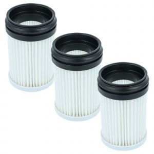 vhbw 3x filtre compatible avec Makita DCL281FZ, DCL280FZ, DCL281FRF, CL001GZ02 aspirateur - filtre HEPA noir / blanc - Neuf
