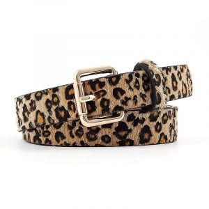 Ceinture Femme Pour Jeans, Ceintures Pour Dames, Ceinture Pour Robe, Cuir Pu À La Mode Imprimé Léopard Ceinture De Mode Pour Filles Robes, Vêtements Esthétiques, Ca - Neuf