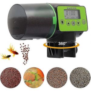 Mangeoire Automatique Pour Poissons - Minuterie Rechargeable Mangeoire À Poissons Avec Câble De Chargeur Usb, Distributeur De Nourriture Pour Poissons Pour Aquarium Ou Aquarium - Neuf