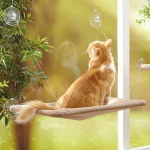Lit Pour Chat Avec Fenêtre, Hamac Pour Chat Avec Fenêtre, Design Peu Encombrant - Neuf