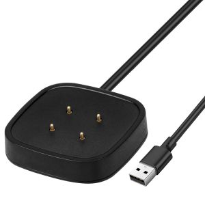 Letnerny-Chargeur Câble Pour Montre Intelligente Fitbit Versa 3, Cordon De Chargeur De Remplacement Usb Pour Chargeur Fitbit Versa 4, Versa 3, Sense 2, Sense Smartwatches, 1 M /1 Pack - Neuf