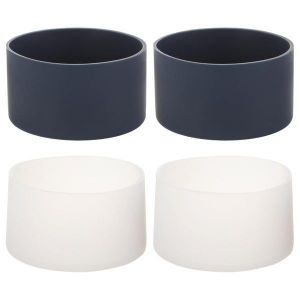 Lot De 4 Embouts En Silicone Pour Gobelets ¿ Résistants À La Chaleur, Antidérapants, Polyvalents, Adaptés Aux Bouteilles D'eau Et Aux Gobelets En Verre ¿ Design Élégant Et Durable - Neuf