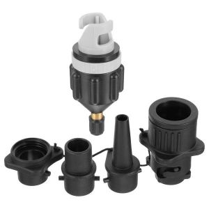 Adaptateur de valve gonflable pour kayak et ensemble de buses de pompe à air ¿ Gonflage rapide pour planches à pagaie et embarcations ¿ Accessoires durables et portables - Neuf