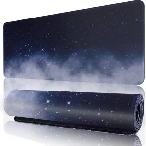 WQD-Grand Tapis de Souris de Jeu de 300 x 600 mm avec Bords Cousus, Base en Caoutchouc antidérapante, Lavable et résistant, pour Bureau, Ordinateur Portable, Table de Souris, Accessoire - Neuf