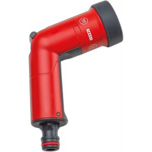 JGD-YOYO - Pistolet Multifonction pour Tuyau d&iquest;Arrosage avec R&eacute;glage Continu de D&eacute;bit. Culot Standard, Couleur Rouge - Neuf