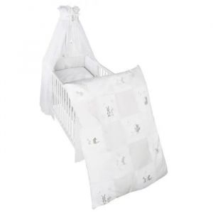 Parure De Lit B&eacute;b&eacute; Roba Fox & Bunny - Blanc - Coton - 4 Pcs - Neuf