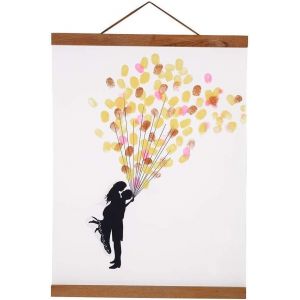 Kalanka-Cintre D'affiche En Bois Naturel Bricolage, Grands Cadres D'affiches, Cintre Magnétique Moderne, Kit De Suspension De Cintre Pour ?Uvres D'art Sur Toile, Impression D'art, Affiches, Photos (2 - Neuf