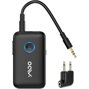 Transmetteur Recepteur Bluetooth 5.3, Adaptateur Bluetooth Audio 3.5Mm Jack Hifi Aux, Aptx Faible Latence, Diffusion Audio Pour Tv/Smartphone Vers Casque Bluetooth/Enceinte/Avion - Neuf