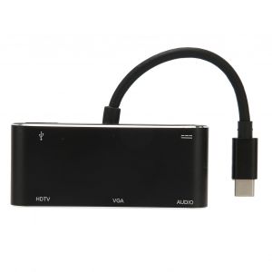Hub USB C 5 en 1 multiport VGa USB PD, charge rapide 5 Gbit/s, petit hub portable de type C pour telephones, tablettes, ordinateurs portables - Neuf