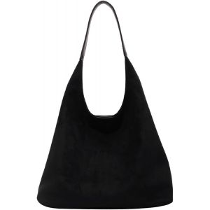RFCBC-Sac à bandoulière en daim pour femme - Grand sac à main pour femme - Sac à bandoulière décontracté - Pour le travail, l'école, le shopping, les voyages - Neuf