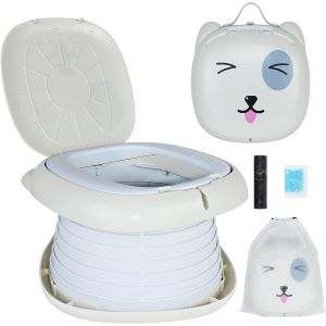 Chenquansarl-Pot De Voyage Pour Tout-Petits, Si&egrave;ge De Toilette Portable Pour Gar&ccedil;ons Et Filles De 1 &Agrave; 5 Ans &iquest; 45 Sacs De Toilette Inclus Pour Les Voyages, Le Camping Et Une Utilisation En Ext&eacute;rieur ( - Neuf