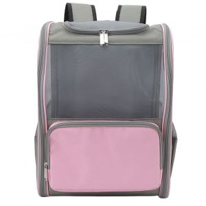 Sac A Dos De Transport Respirant Pour Animaux De Compagnie, Ideal Pour La Randonnee, Les Voyages Et L'exterieur, Pouvant Contenir Jusqu'a 7,5 Kg, Rose - Neuf