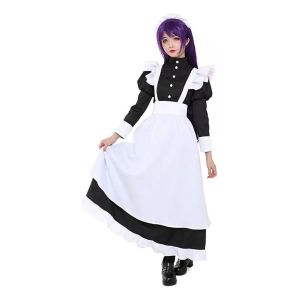 Costume De Servante, Robe Longue Classique Pour Femme, Jupon - Neuf
