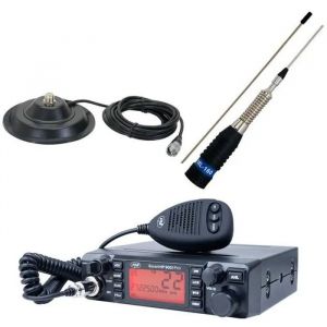 Pack de station radio CB PNI ESCORT ESCORT HP 9001 PRO ASQ + antenne CB PNI ML160 avec aimant 145 / PL - Neuf
