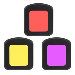 Filtre UV leger et durable pour camera sport SJCAM SJ8 AIR/PRO/PLUS (rouge, jaune, violet) - Neuf