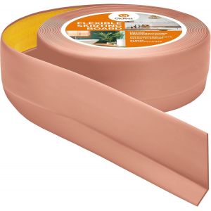 Plinthe Souple Autoadh&eacute;sive-50 mm x 20 mm-Plinthe en PVC de finition-Pour salle de bain,salon,l'int&eacute;rieur,mur,sol,Flexible,etanche,d&eacute;coratif,(5 m&egrave;tres,Marron clair) - Neuf