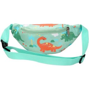 Nzqaf-Sac Banane Enfant, Joli Sac Banane Dinosaure, Sac De Poitrine Pour Enfants Enfants Grils Garçons Course Randonnée Voyage Sports(Vert) - Neuf
