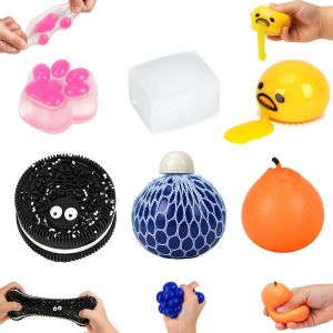 6 Pi&egrave;ces Jouets Squishy Anti-StressSquishy Oreo et Squishy Patte de Chat MignonneJouets Sensoriels Kawaii &agrave; Presser pour Enfants et AdultesId&eacute;al pour la D&eacute;tente et l&iquest;Autisme - Neuf