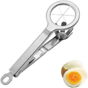 Coupe-?ufs,Coupe-oeufs dur,Outil de découpe d'oeufs,Trancheuse à ?ufs,Professionnel,Acier inoxydable - Neuf