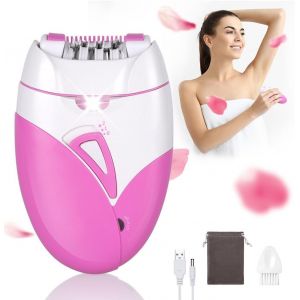Oayew-&Eacute;pilateur &Eacute;lectrique Femme, T&ecirc;te De Rasage Et Tondeuse, &Eacute;pilateur Facial Et &Eacute;pilation Du Corps, Mini-&Eacute;pilateur Pour Visage, Les Aisselles, Le Bikini Et Les Jambes,Usb,Rose - Neuf