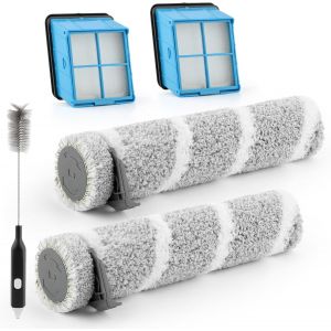 NouvelHorizonstore-Brosses Rotatives De Rechange pour Bissell CrossWave OmniForce Edge 4076/4087/4000/4006/4007/4008/4017/3912/3999 Accessoires avec 2 Brosse &agrave; Rouleau, 2 Filtre HEPA,1Brosse pour R&eacute;s - Neuf