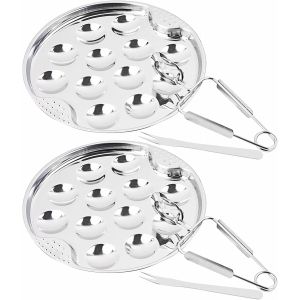 Plateau &Agrave; Hu&icirc;tres Inox 12 Bacs &iquest; Fourchette Et Pince - Neuf