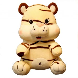 Peluche mignonne de dessin anim&eacute; Nick Tiger pour enfants et filles, cadeau poup&eacute;e oreiller de couchage tigre-marron clair - Neuf