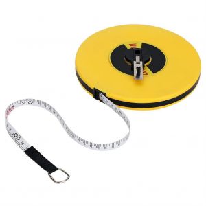 CHECARZHN--NO1-Mètre Ruban 50M, 50 Mètres De Fibre De Verre De Règle De Mesure De Long Outils De Ruban À Mesurer, Outil Essentiel Pour Géomètres Et Agrimenseurs - Neuf