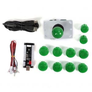 Kit De Boutons De Cassette 30/24, 5 Broches, Bascule, Simple, Noir, Usb, Carte Mere, Kit D'arcade, Vert - Neuf
