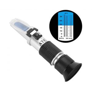 R&eacute;fractom&egrave;tre Brix 0-32 % pour la mesure du mo&ucirc;t de bi&egrave;re et du mo&ucirc;t de raisin - Neuf