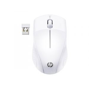 HP 220 - Souris - 3 boutons - sans fil - 2.4 GHz - récepteur sans fil USB - blanc neige - CTO - pour HP 24, 27; Pavilion 24, 27, 32, TP01 - Neuf