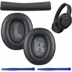 Mousse Coussin Coussinets Compatible avec JBL Tune 700BT 750BT 750BTNC, Coussinets d'oreille de Rechange avec Cuir de Protéine et Mousse à Mémoire (Noir) - Neuf