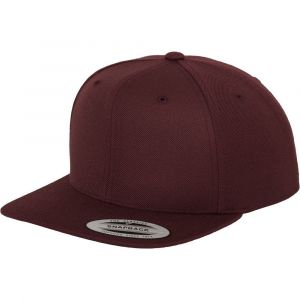 Flexfit Classic 6-Panel Snapback Casquette - Maroon - Neuf