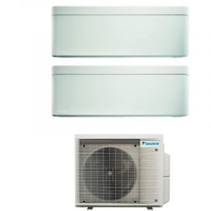Bluevolution Dual Split Climatiseur R&egrave;versible S&eacute;rie Stylish White 9+12 Avec 2mxm68n R-32 Wi-fi Int&eacute;gr&eacute; 9000+12000 Couleur Blanche - Garantie Europ&egrave;enne - Daikin - Neuf