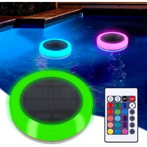 Lumiere Piscine Flottante Avec Télécommande,Lumières De Piscine Flottantes,Lampe Piscine Rgb À Couleur Changeante,Ip68 Étanche Lampe Flottante Pour Jardin Baignoire Spa Aquarium Exterieur.[S153] - Neuf