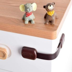 Verrous De Ceinture De S&eacute;curit&eacute; Pour Enfants - Installation Adh&eacute;sive Facile, Aucun Outil Requis, Protection Multi-Usages Pour Armoires Et Tiroirs - Neuf