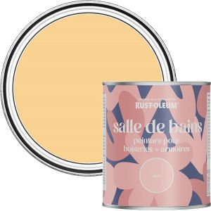 Yellow Moisture Resistant Bathroom Wood and Cabinet Paint in Matt Finish-MUSTARD 750ML - Neuf