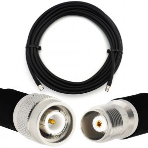 3m TNC mâle vers TNC femelle câble coaxial - HF400 Flexible 50 Ohm Câble d'extension (équivalent LMR400 UF UltraFlex) - for RF Antenne / HAM Radio / CB / Wireless - Neuf
