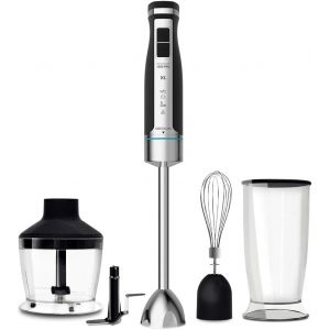 Mixeur Plongeant Powergear 1500 Xl Pro. Pied Extra Large, Lames En Titane , Engrenage M&eacute;tallique Et 21 Vitesses + Turbo, Inclus : Accessoires , 1500 W. - Neuf