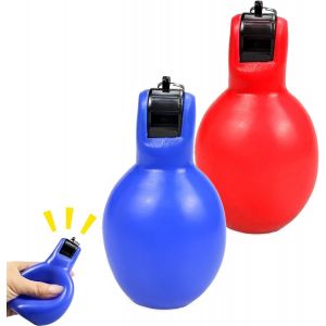 Asfasfq-Sifflet À Main, Sifflet Poire Professionnel, 2 Pièces Whistle Arbitre, Facile À Transporter, Pour Arbitre Ou Dressage Chien, Pour Sports Basketball Football, 12x 6.5cm - Neuf