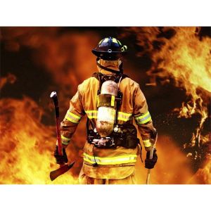 Oayew-Diamond Painting Pompier 5d Diy Diamant Rond Peinture Point De Croix Complet Broderie Mosa&iuml;que Couture Home Art 30x40cm - Neuf