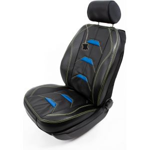 NouvelHorizonstore-Applicatore Leather Blue-Green Housse de si&egrave;ge de voiture, protection de si&egrave;ge de voiture, fabriqu&eacute;e dans l'UE, housse de si&egrave;ge universelle, compatible avec la plupart des voitures - Neuf
