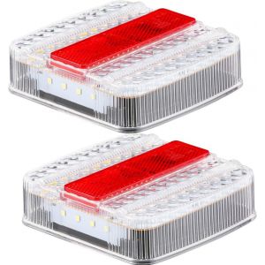 YUJTG-2x Feux Remorque Led 12/24V 5Fonctions Feu Arrière pour Remorque Etanche ECE R10 EMC - Neuf