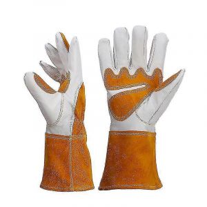 Gants de jardinage en cuir Dww pour femmes et hommes, gants de travail en cuir de vachette r&eacute;sistants aux &eacute;pines, gants de cyclisme d'ext&eacute;rieur taille XL - Neuf