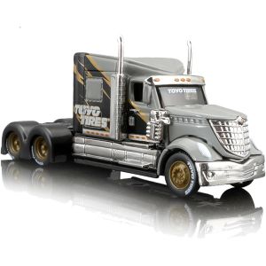 DDA-Camion Jouet, Échelle 1/64 Métaux Modèle de Camion, International Lonestar Jouet de Remorquage Moulé sous Pression Garçon Cadeau et Les Collectionneurs Modèles- Gris - Neuf