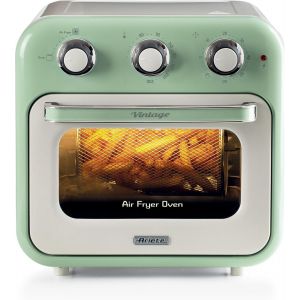 Lbgwp60-Vintage, 4632 Friteuse Et Four 2en1, Capacité 16 L, Paniers Et Rôtisserie En Acier Inoxydable, Température Jusqu'à 230°, Minuterie 60 Minutes, Double Verre, 1400w, Vert - Neuf